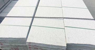 龙岩芝麻白毛板，石材毛板