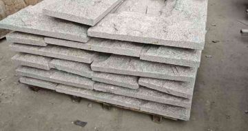 龙岩芝麻白蘑菇石，自然面