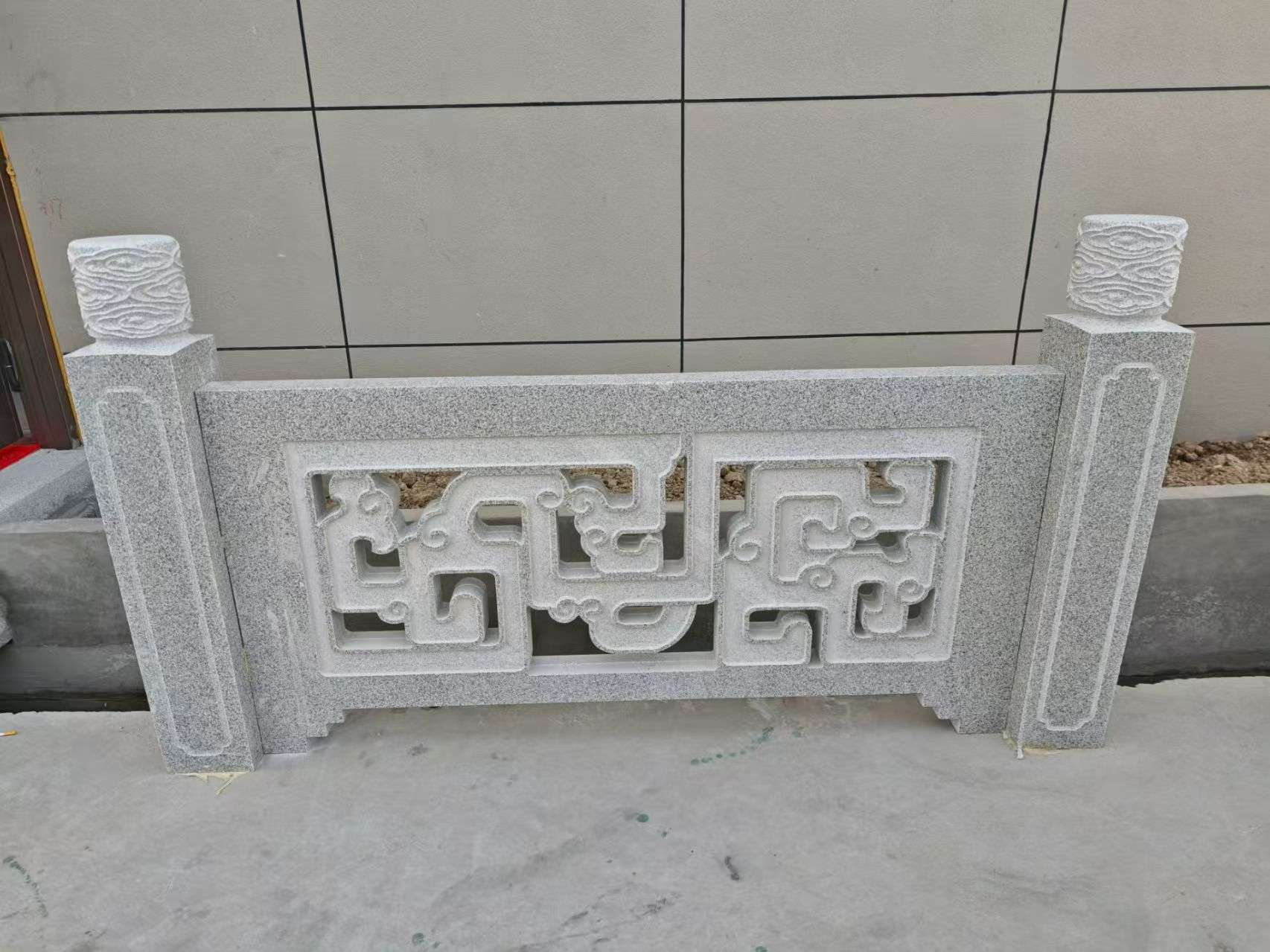 龙岩芝麻白河道栏杆 桥栏杆